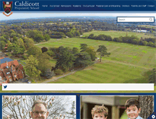 Tablet Screenshot of caldicottschool.com